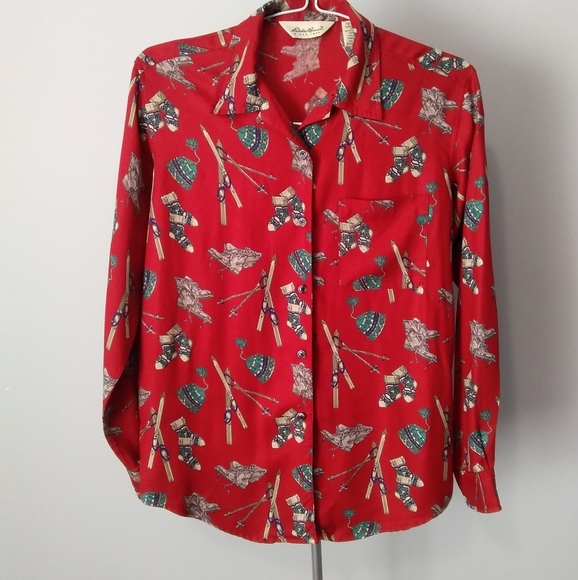 VINTAGE Eddie Bauer "Ski" Shirt - Picture 6 of 8